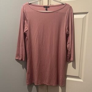 Eileen Fisher Women's Dusty Rose 3/4 Sleeve Tunic